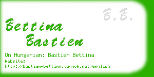 bettina bastien business card